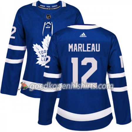 Toronto Maple Leafs Patrick Marleau 12 Adidas 2017-2018 Blauw Authentic Shirt - Dames